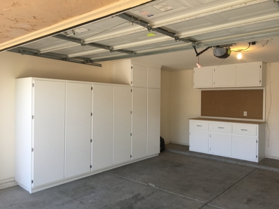 floor-to-ceiling cabinets