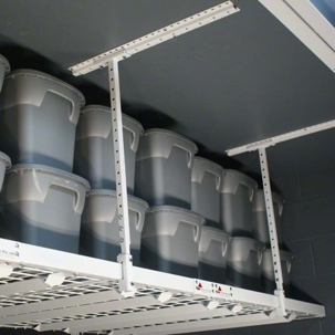 overhead garage storage rack system