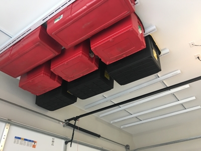 Slide Overhead Garage Storage